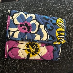 Vera Bradley AFRICAN VIOLET EURO TRI-FOLD WALLET